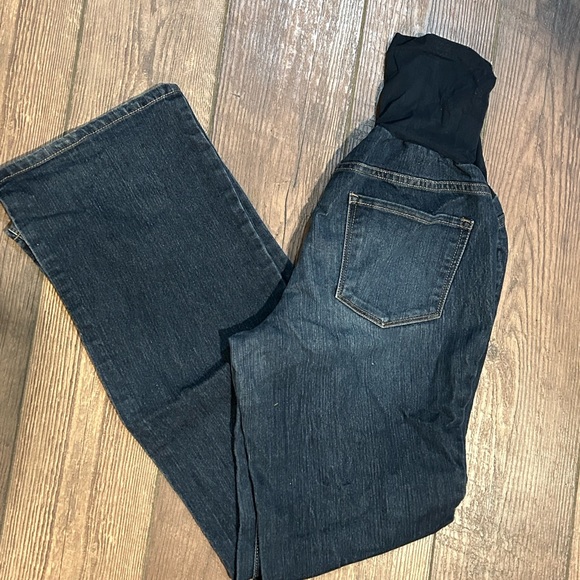 Stretchy Maternity Flare Jeans - Picture 2 of 4